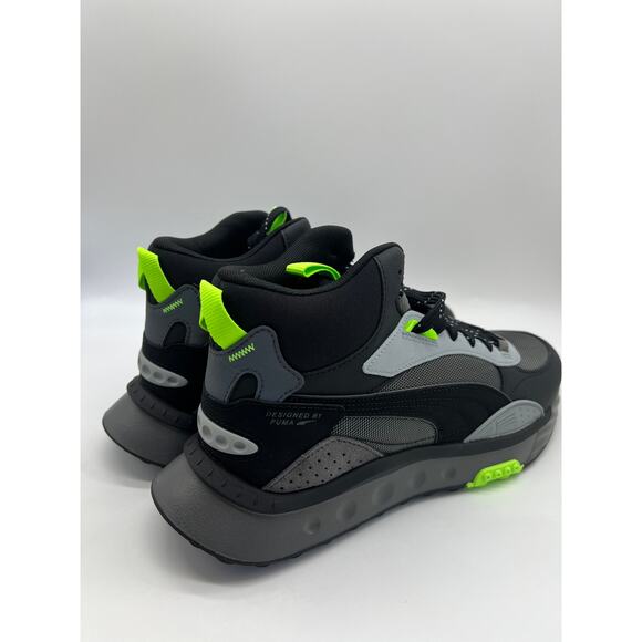 Puma Wild Rider Mid WS Black/Grey 381598-01 Men’s Sneaker Size 9.5, - Picture 8 of 13